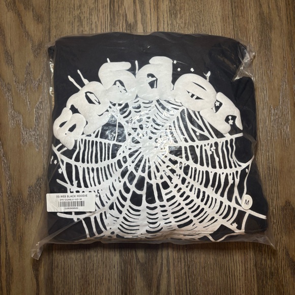 Black OG black sp5der hoodie